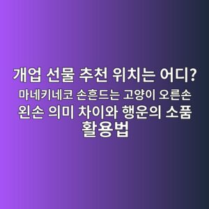 개업 선물 추천 위치는 어디? 마네키네코 손흔드는 고양이 오른손 왼손 의미 차이와 행운의 소품 활용법 1 eab09cec9785 ec84a0ebacbc ecb694ecb29c ec9c84ecb998eb8a94 ec96b4eb9494 eba788eb84a4ed82a4eb84a4ecbd94 ec8690ed9d94eb939ceb8a94 eab3a0 1792131071